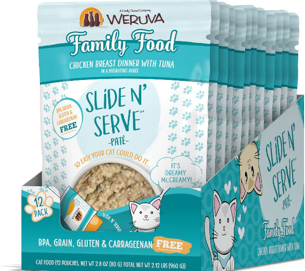 Weruva Slide N' Serve Family Food Chicken Breast Dinner with Tuna Pate - Image 3