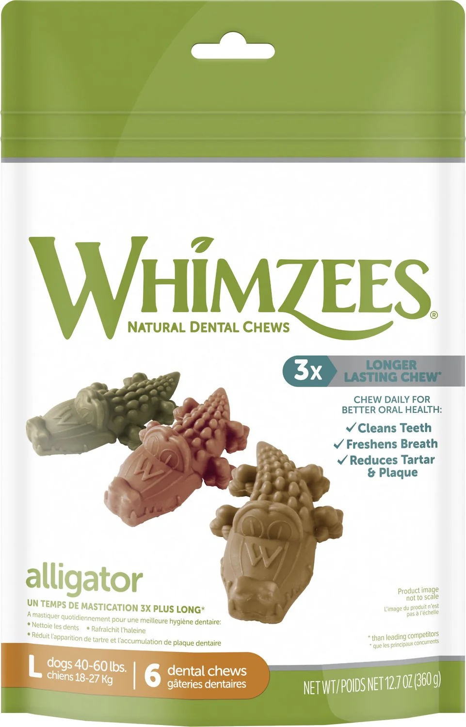 Whimzees Alligator Dental Treats - Image 3