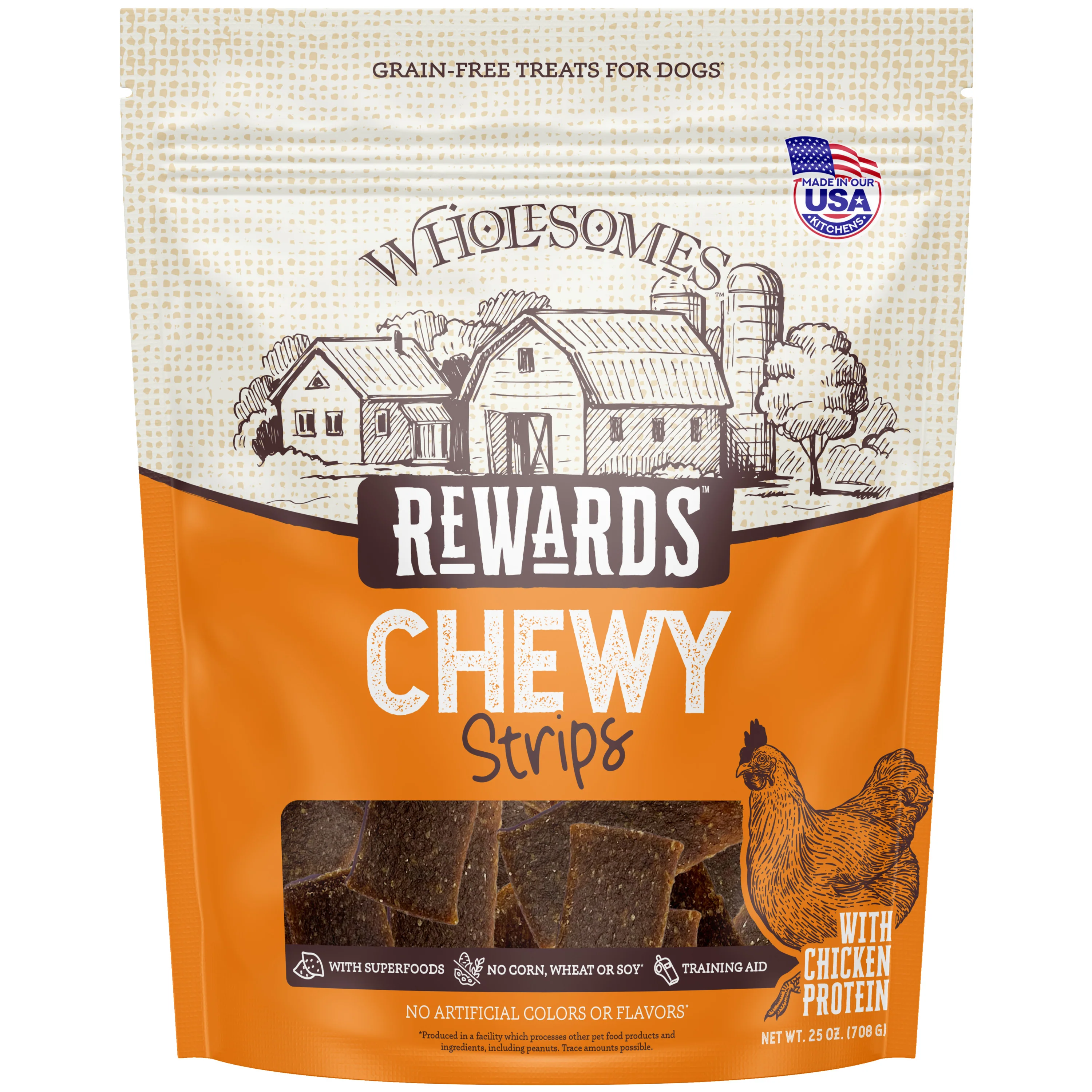 Wholesome Heidi's Chicken Jerky Strips 25 oz. - Image 3