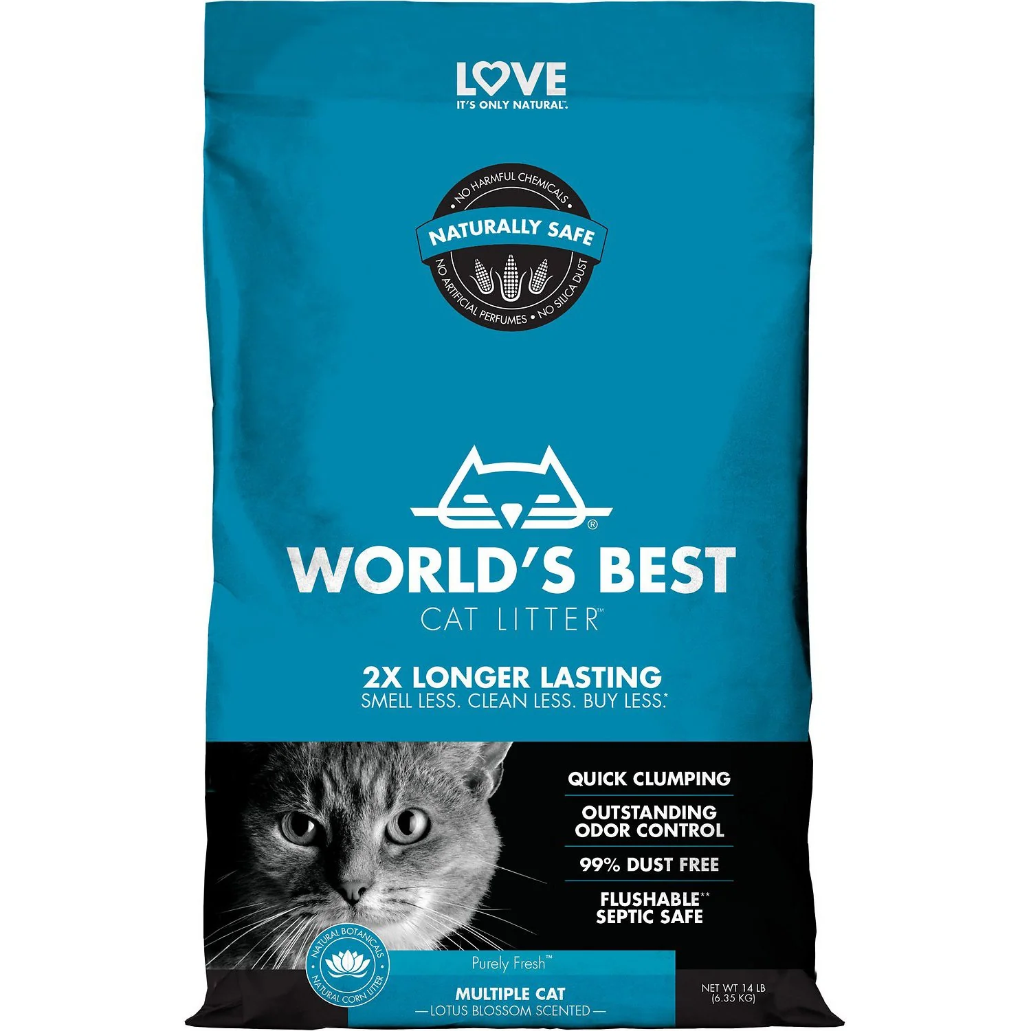 Worlds Best Multi- Cat Lotus Blossom Scented Litter - Image 3