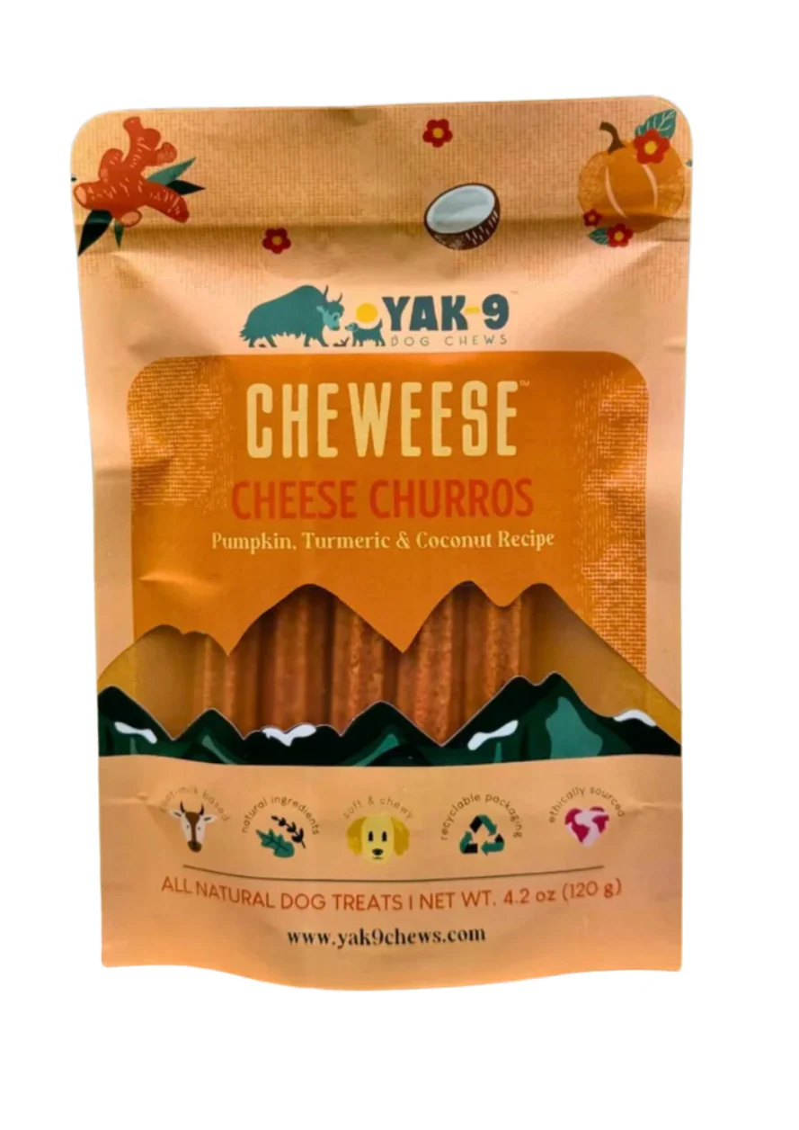 Yak-9 Cheweese Pumpkin, Turmeric & Coconut Churros 4.2 oz