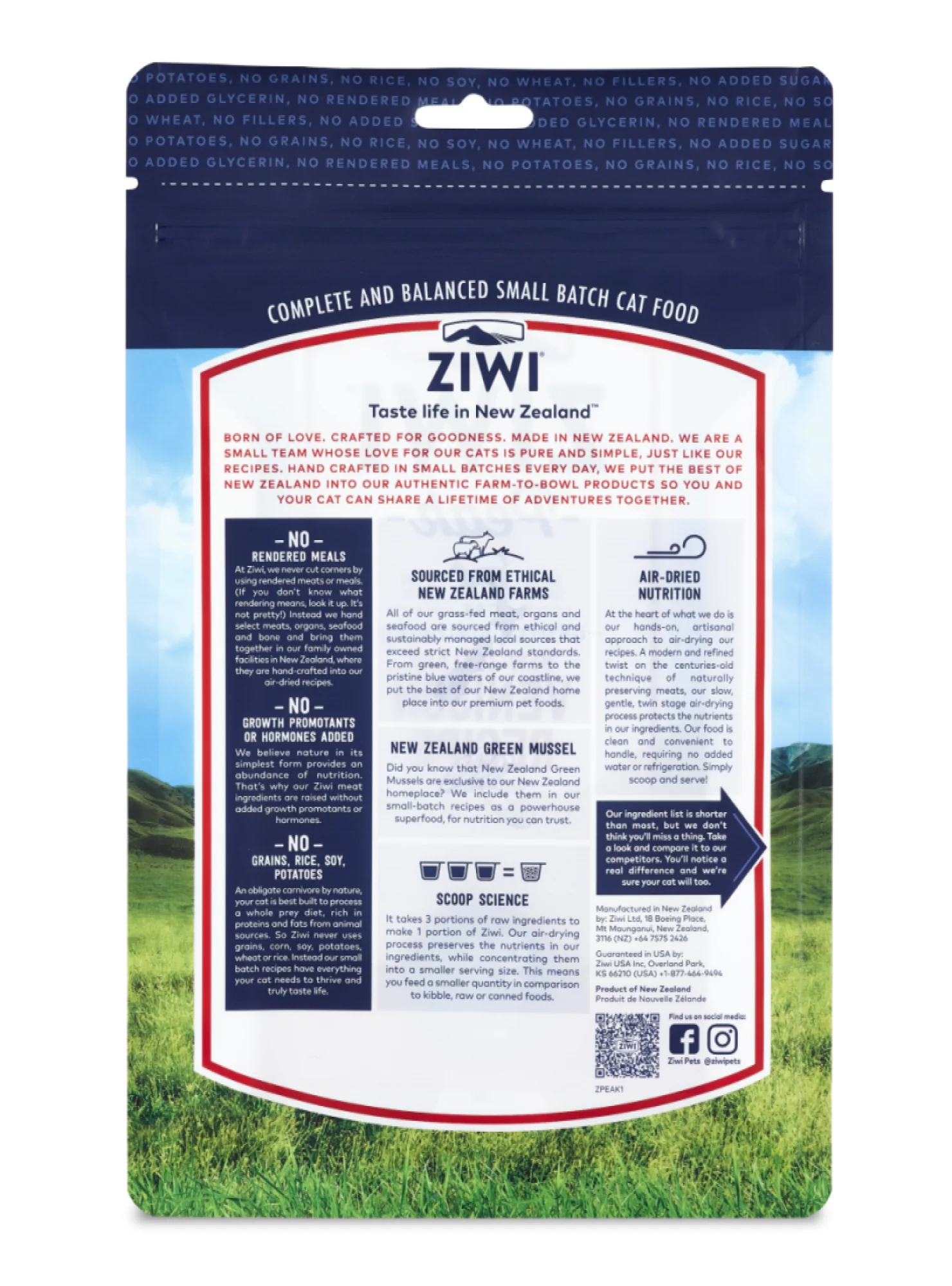 Ziwi Peak Air Dried Grain Free Cat Venison 14 oz. - Image 3